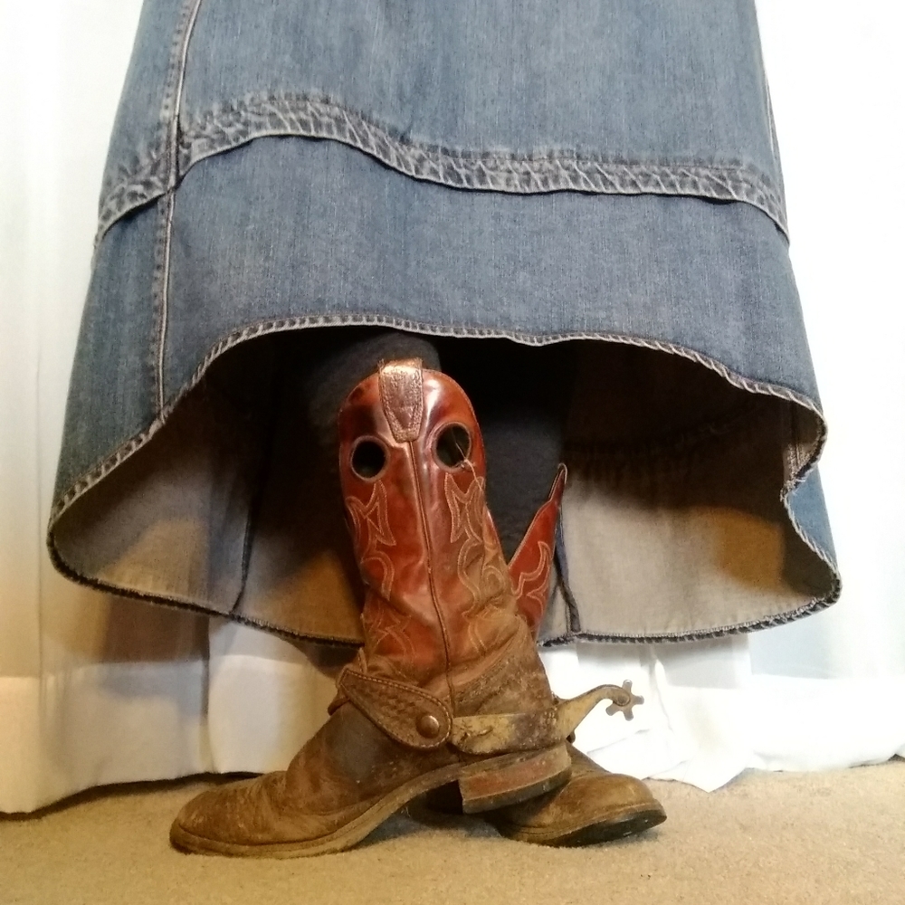 Cowgirls! Gap Denim Hi Lo Skirt